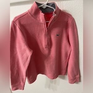 Vineyard Vines 3/4 zip pullover size 6- pink/salmon color